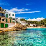 Idyllic Bay Of Cala Santanyi Beach On Majorca, Spain Balearic Islands